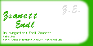 zsanett endl business card